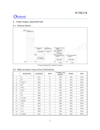 W78E378 Datasheet Page 8