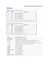 W78E378A10PL Datasheet Page 14