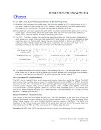 W78E378A10PL Datasheet Pagina 17