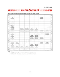 W78E516B40PL Datasheet Page 8