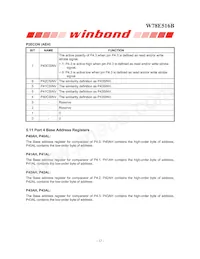 W78E516B40PL Datasheet Page 12