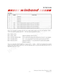 W78E516B40PL Datasheet Page 13