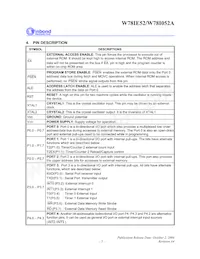 W78I052A24PL Datasheet Page 5