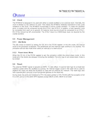 W78I052A24PL Datasheet Page 10