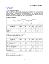 W78I052A24PL Datasheet Page 16