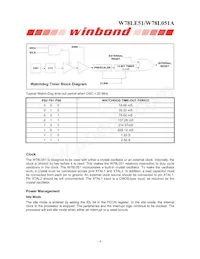 W78L051A24PL Datasheet Page 8