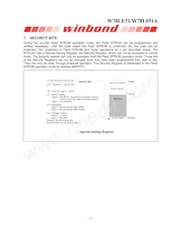 W78L051A24PL Datasheet Page 12