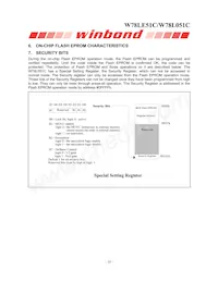 W78L051C24PL數據表 頁面 10