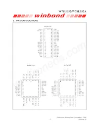 W78L052A24PL Datasheet Page 3