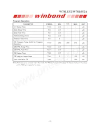 W78L052A24PL Datasheet Page 18