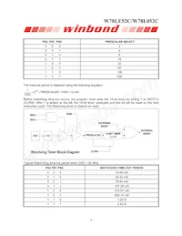 W78L052C24PL數據表 頁面 8