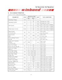 W78L052C24PL Datasheet Page 12
