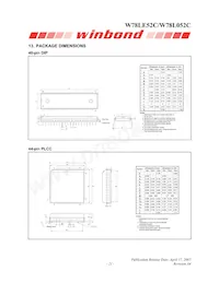 W78L052C24PL Datasheet Page 21