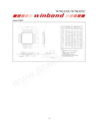 W78L052C24PL Datasheet Page 22