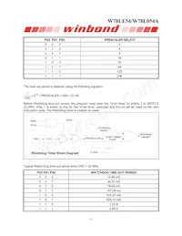 W78L054A24PL Datasheet Page 8
