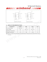 W78L054A24PL Datasheet Page 13