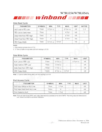 W78L054A24PL Datasheet Page 17
