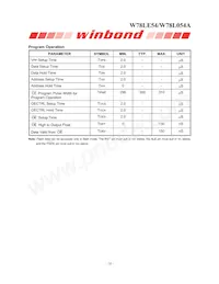 W78L054A24PL Datasheet Page 18