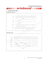 W78L054A24PL Datasheet Page 19