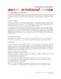 W78L054C24PL Datasheet Page 5