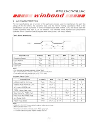 W78L054C24PL Datasheet Page 14