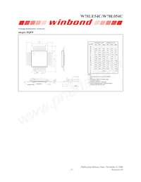 W78L054C24PL Datasheet Page 21