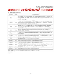 W78L058A24PL Datasheet Page 4