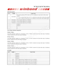 W78L058A24PL Datasheet Page 10
