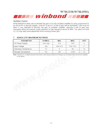 W78L058A24PL Datasheet Page 18