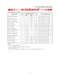 W78L058A24PL Datasheet Pagina 20