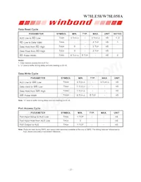 W78L058A24PL Datasheet Page 22