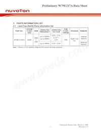 W79E217AFG Datasheet Page 7