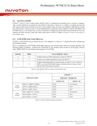 W79E217AFG Datasheet Page 14