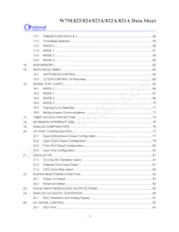 W79E825ASG Datasheet Page 2