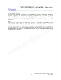 W79E825ASG Datasheet Pagina 15