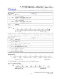 W79E825ASG Datasheet Page 21