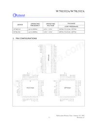 W79L532A25FL Datasheet Page 3
