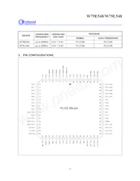 W79L548A25PL Datasheet Page 4