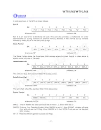 W79L548A25PL Datasheet Pagina 12