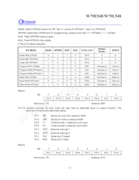 W79L548A25PL Datasheet Page 22