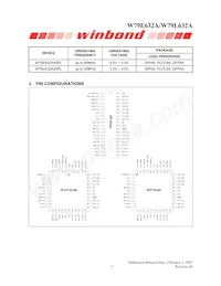 W79L632A25DL Datasheet Page 3