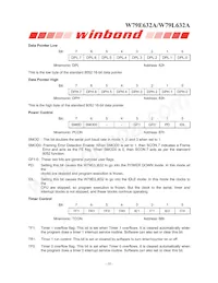 W79L632A25DL Datasheet Page 10