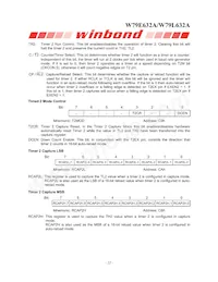 W79L632A25DL Datasheet Page 22