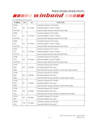 W83L951DG Datasheet Page 17