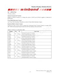 W83L951DG Datasheet Page 23