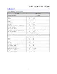 W90N740CDG Datasheet Page 11