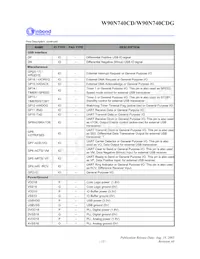 W90N740CDG Datasheet Page 16