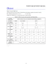 W90N740CDG Datasheet Page 23