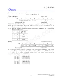 W925G240 Datasheet Page 17