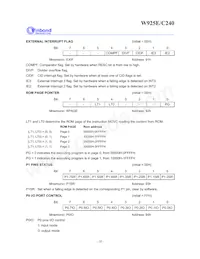 W925G240 Datasheet Page 18